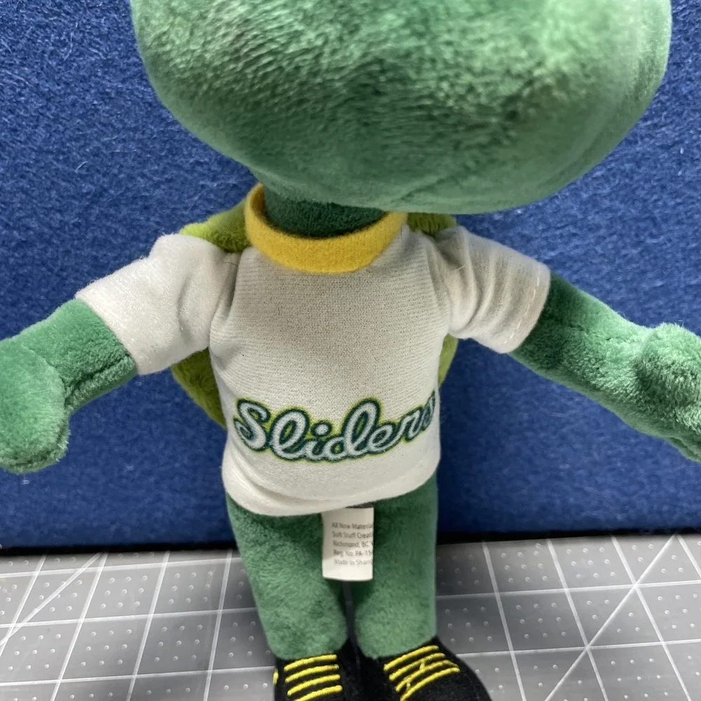 Speedy Slider mascot Stuffed Turtle Springfield Sliders Prospect League Illinois